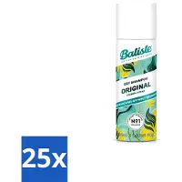 Batiste - Classic Clean - Shampooing sec - Parfum frais et propre - Rafraîchit et donne de la tenue - 50 ml - Pack avantage - 25 pièces