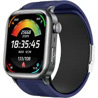 INF Montre Connectée Santé avec ECG et Pression Artérielle, Écran AMOLED 2.06" Bleu