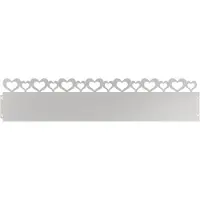 vidaXL Bordures de jardin, 30 pièces, 103 x 0,05 x 22 cm, acier inoxydable, argenté