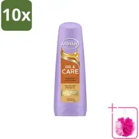 Unilever 10 flacons de revitalisant Andrélon Oil & Care pour cheveux secs et crépus, 200 ml - Pack économique - 10 pièces