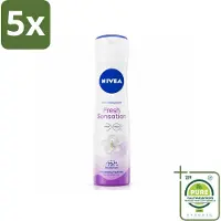 Nivea 5 déodorants spray Fresh Sensation - 150 ml - Lot de 5 pièces