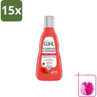 Guhl 15 flacons de shampooing pour cheveux colorés, 250 ml chacun, lot économique