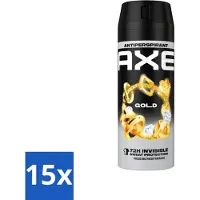 Axe Ax Antitranspirant Spray Gold 150 ml - Pack économique - 15 pièces