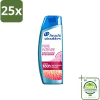 Head & shoulders 25 flacons de shampooing antipelliculaire Pure Intense Pamplemousse, 250 ml - Lot de 25