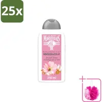 Le Petit Marseillais 25 x Shampooing , Amande Douce & Graines de Lin Biologiques - 250 ml - Pack économique - 25 pièces