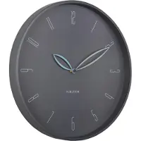 Karlsson - Horloge murale Petals - Gris - Ø40cm