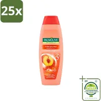 Palmolive 25 x Shampoo 2-en-1 Naturals Hydra Balance, parfum pêche - 350 ml - Lot de 25 pièces