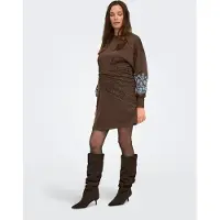 ONLY Maternity Robe 'OLMBrooke' bleu clair / marron