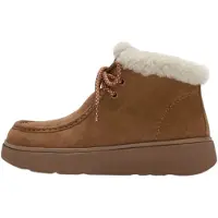 FitFlop pour femme. A9M-E48 Bottes Gen-FF Shearling terracotta (37), Marron, 3 à 5 cm, Cuir, Lacets, Casuel