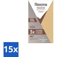 Rexona - Déodorant stick - Protection maximale - Protection extra forte - 45 ml - Pack avantage - 15 pièces