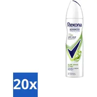 Rexona - Déodorant spray - Parfum aloe vera - Soignant & frais - 150 ml - Pack avantage - 20 pièces