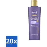 Unilever 20 flacons de shampooing Andrélon Pro Care pour cheveux fins et fragiles, 250 ml. Pack économique de 20 pièces