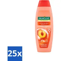 Palmolive Shampooing 2 en 1 Naturals – Pêche – Hydra Balance – 350 ml - Pack économique - 25 pièces