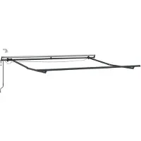 vidaXL Store avec anthracite 3,5 x 2,5 m métal