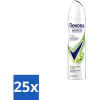 Rexona 25 sprays déodorants , parfum Aloe Vera, 150 ml, lot avantageux, 25 pièces