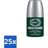BRUT 25 déodorants roll-on Original - 50 ml - Pack économique - 25 pièces