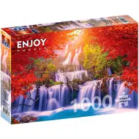 Enjoy Puzzle Puzzle 1000 pièces Enjoy – La cascade de Thee Lor Su en automne, Thaïlande