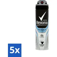 Rexona Men - Invisible Ice Fresh - Déodorant Spray - 150 ml - Value pack - 5 pièces