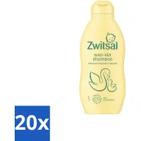 Zwitsal 20 flacons de shampooing pour bébé Anti-pellicules, 200 ml - Pack économique - 20 pièces