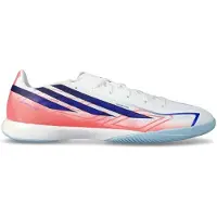 Adidas Chaussures de salle F50 Hyperfast League Indoor Soccer Cleats "Cloud White / Solar Purple / Solar Turbo" pour Unisex