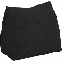 vidaXL Coussin De Dos Noir 45 X 20 X 35 Cm Tissu