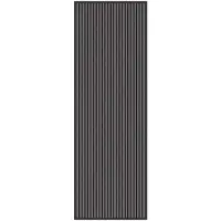 vidaXL Tapis d'entrée Noir et gris 60 x 180 cm Polypropylène et PVC