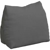 vidaXL Coussin De Dos Gris Foncé 45 X 20 X 35 Cm Tissu