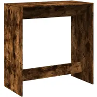 vidaXL Table de bar chêne fumé 102x50x103,5 cm Bois composite
