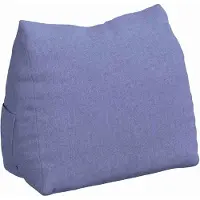 vidaXL Coussin De Dos Bleu Denim 45 X 20 X 35 Cm Tissu