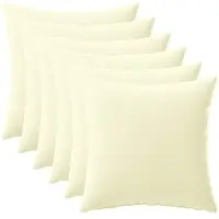 vidaXL Housse De Coussin 6 Pcs Heerlen Crème 40 X 40 Cm Polyester
