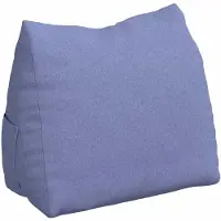 vidaXL Coussin De Dos Bleu Denim 60 X 20 X 50 Cm Tissu