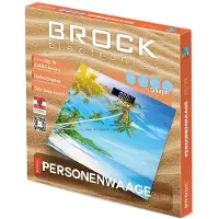 Brock Ķermeņa svari 30*30 cm BROCK BS 001 2xAAA baterijas (iekļauta) BS 001 (4752131003424)