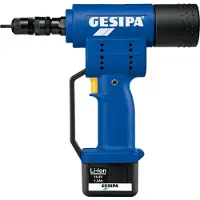 Gesipa Jeu De Pinces Pour Écrous Borgnes À Batterie Li-ion 14.4V Li-ion Firebird (2x Piles 1,3Ah) - 13kN - M3-M10