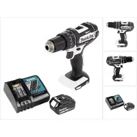 Makita Perceuse-visseuse à percussion sans fil DHP 482 RG1W 18 V 62 Nm + 1 batterie 6,0 Ah + chargeur
