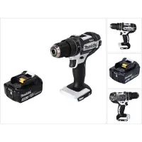 Makita Perceuse-visseuse à percussion sans fil DHP 482 F1 W 18 V 62 Nm + 1 batterie 3,0 Ah - sans chargeur