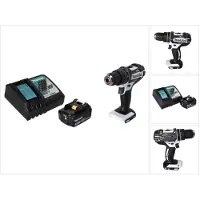 Makita Perceuse-visseuse à percussion sans fil DHP 482 RF1 W 18 V 62 Nm + 1 batterie 3,0 Ah + chargeur