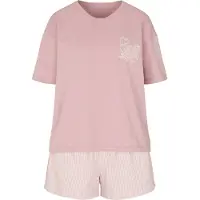 Hunkemoller Shorty rose / blanc
