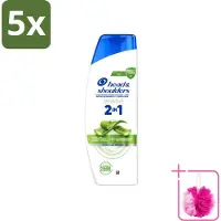 Head & shoulders 5 x Shampoo 2-en-1 Anti-pellicules Tête et Épaules pour peaux sensibles - 300 ml - Pack économique - 5 pièces