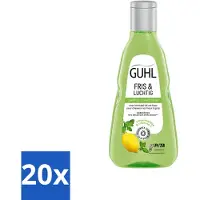 Guhl - Shampooing - Frais & Aéré - 250 ml - Pack avantage - 20 pièces