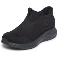 SKECHERS Damen Contour Foam Boot-Cozy Dash Slipper Schwarz 168173-BBK