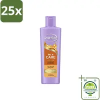 Unilever 25 shampooings Andrélon Oil & Care pour cheveux secs et crépus, format 250 ml - Grand format - 25 pièces