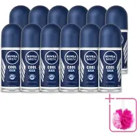 Nivea 12 déodorants roll-on MEN Cool Kick, anti-transpirant, 50 ml - Lot de 12