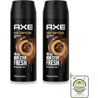 Axe 2 aérosols déodorants Dark Temptation, 150 ml - Pack de 2