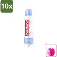 Borotalco 10 sprays déodorants Fresh Non-Stop - 150 ml - Lot de 10