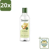 Timotei 20 flacons de shampooing 2-en-1 , enrichi à l'huile d'amande, pour tous types de cheveux, 300 ml - Pack économique - 20 pièces