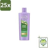Unilever 25 flacons de shampooing Andrélon, formule quotidienne à l'huile de tournesol, 400 ml - Grand format - 25 pièces
