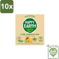 Happy Earth 10 pains de shampoing "Repair & Care" - 70 g - Lot de 10 pièces