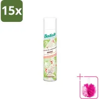 Batiste 15 flacons de shampooing sec Nude, 200 ml chacun - Pack économique - 15 pièces