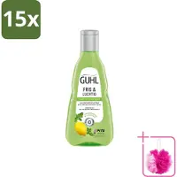 Guhl 15 flacons de shampooing Fris & Luchtig (volume : 250 ml) - Pack économique - 15 pièces