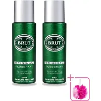 BRUT 2 vaporisateurs déodorants Original - 200 ml - Pack économique - 2 pièces
